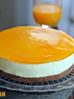 Una foto de Tarta mousse de naranja