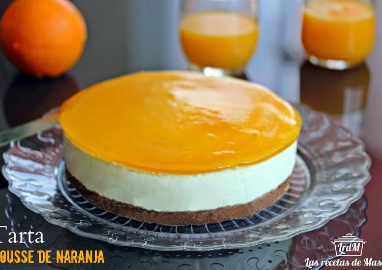 Tarta mousse de naranja