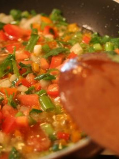 Una foto de Sofrito de verduras