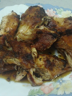 Una foto de Pollo a la sobrasada al horno