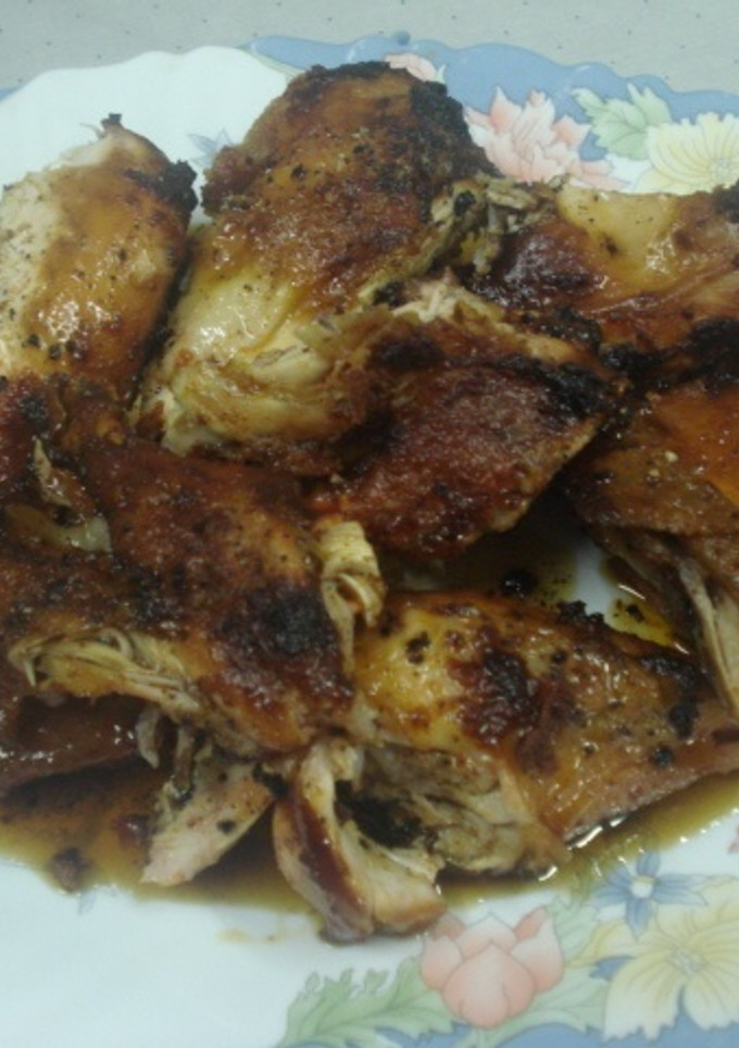 Una foto de Pollo a la sobrasada al horno