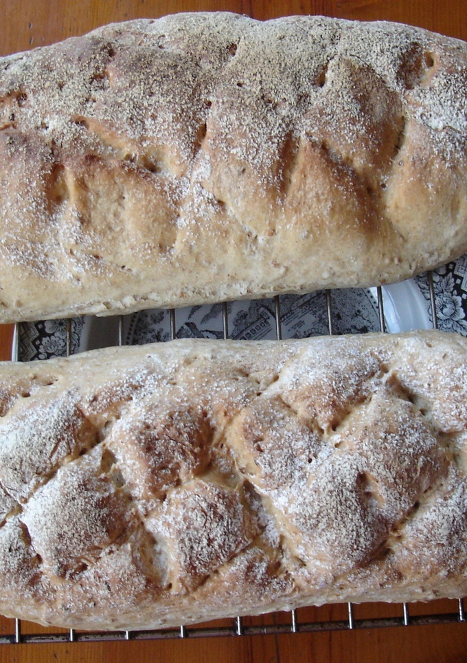 Una foto de Barras de pan de aceite y semillas de lino