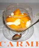 Melocotones con mascarpone