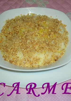 Una foto de Pudin de arroz con limón y nueces