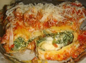 Una foto de Canelones de verdura al estilo de mi abuela