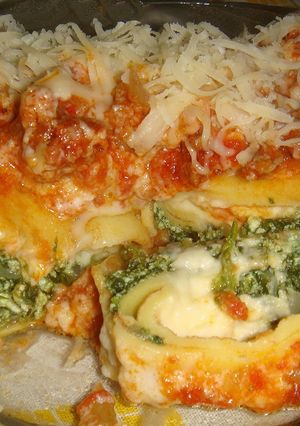 A picture of Grandma's Vegetable Cannelloni.