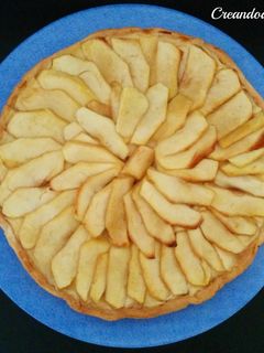 Una foto de Tarta de manzana con crema pastelera