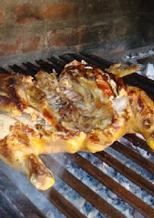 Una foto de Pollo a la mostaza a la parrilla
