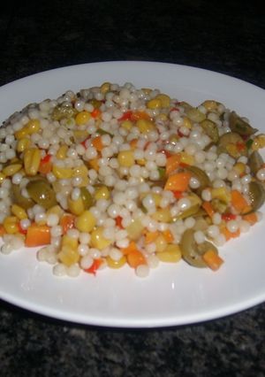 Una foto de Ensalada de couscous