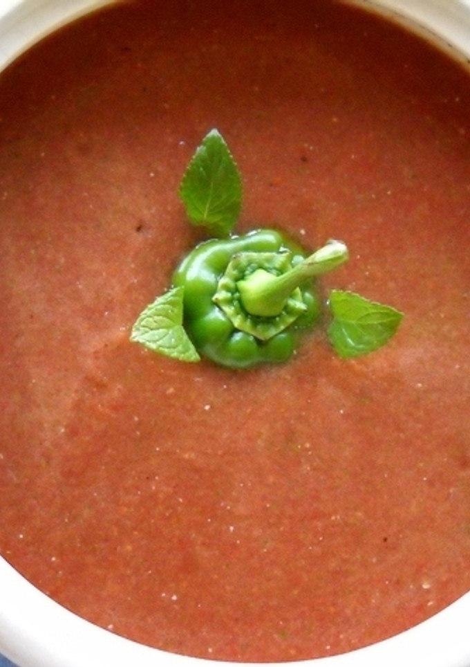 Una foto de Gazpacho mixto