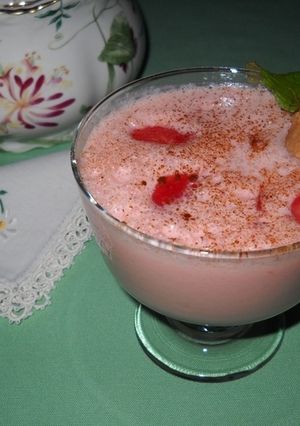Una foto de Batido helado de fruta