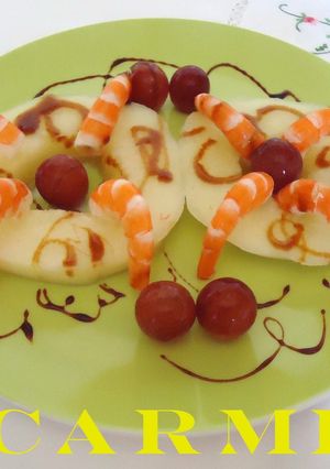 Una foto de Ensalada de melón con langostinos