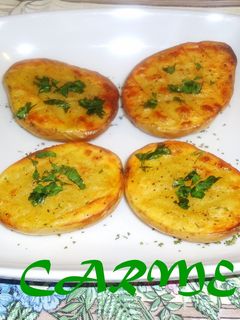 Una foto de Patatas asadas a la pimienta con perejil