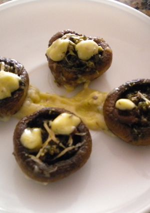Una foto de Botones de champiñones