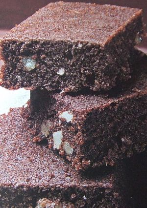 Una foto de Brownie de moka y chocolate