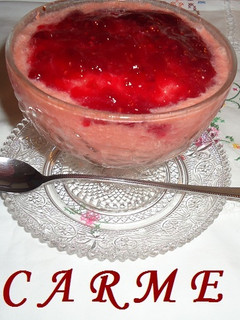 Una foto de Mousse de sandia