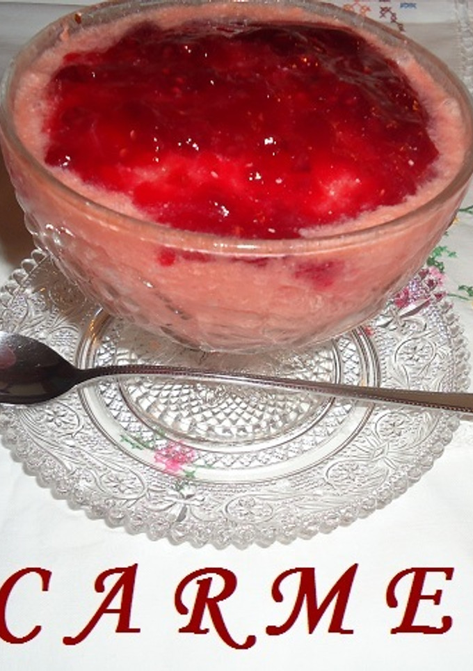 Una foto de Mousse de sandia