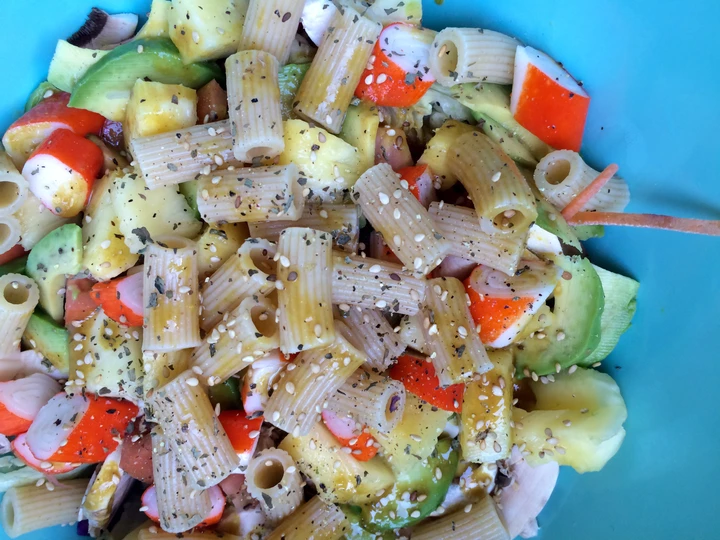 Manera fácil Hacer Ensalada de pasta con piña  que Delicioso