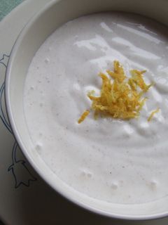 Una foto de Salsa de macarpone y limón
