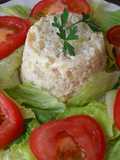 Pastel light de panga y gambas