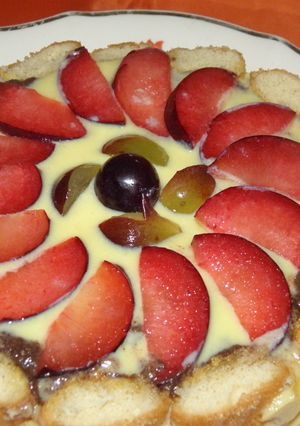 Una foto de Tarta rápida de frutas