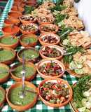 Ensalada de nopales con jamaica