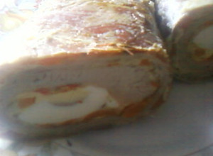 Una foto de Matambre arrollado al horno