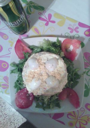 Una foto de Ensaladilla rusa con mahonesa de leche