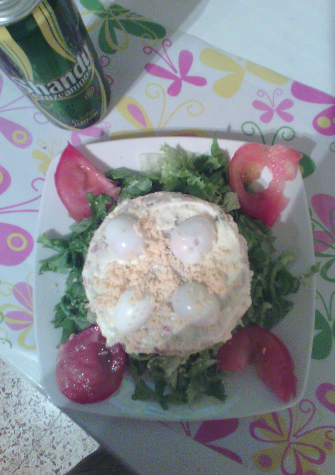 Una foto de Ensaladilla rusa con mahonesa de leche