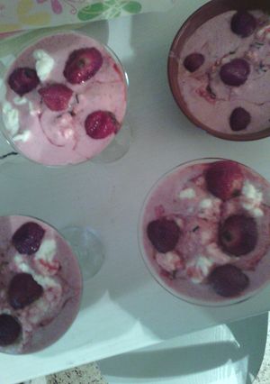 Una foto de Copa de fresa y chocolate