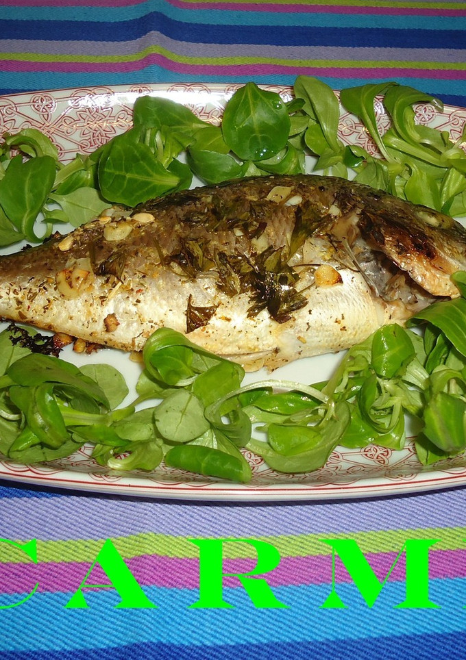 Una foto de Dorada a la papillotte