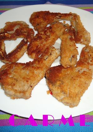 Una foto de Costillas de cordero rebozadas