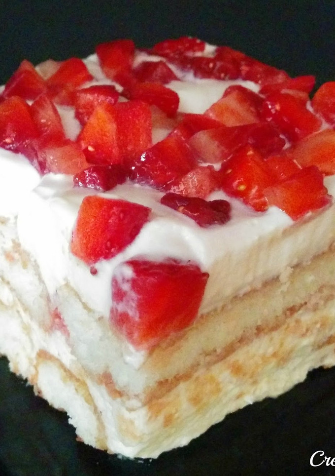 Una foto de Tiramisú de fresas