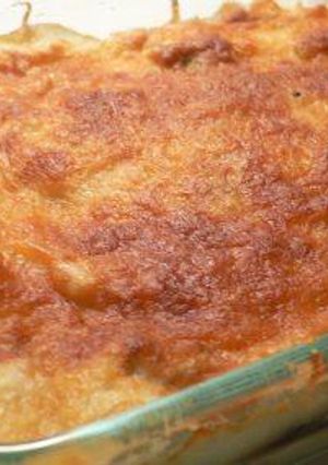 Una foto de Lasagna al horno de berenjenas