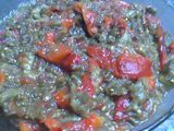 Berenjenas asadas con ajíes
