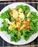 Ensalada fresca de pollo y mango venezolana