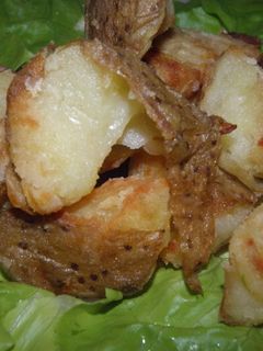 Una foto de Papas fritas con cáscara