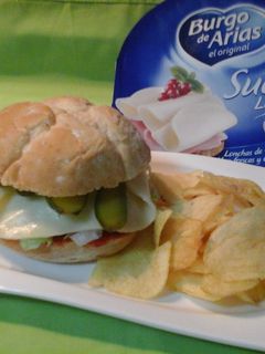 Una foto de Sándwich de sobrasada y queso