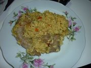 Una foto de menudo de pollo