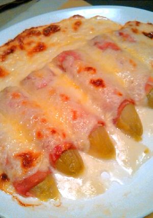 Una foto de Endivias gratinadas al horno
