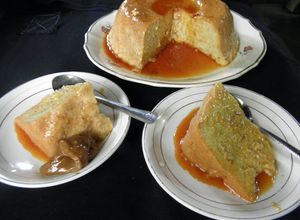 Una foto de Budín de pan rallado
