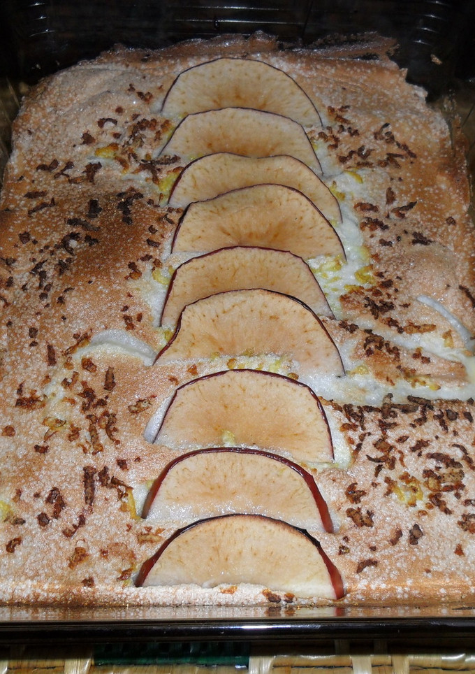 Una foto de Pastel de manzanas con merengue