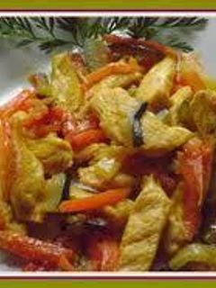 Una foto de Pollo vegetariano