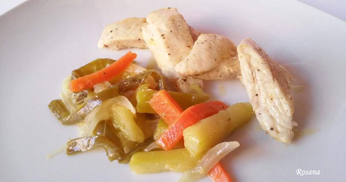 Pechuga De Pollo Con Verduras Receta De CocinaConRosana- Cookpad