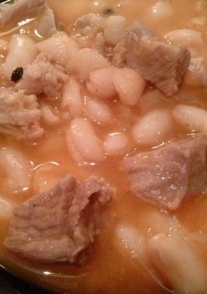 Una foto de Judías blancas guisadas