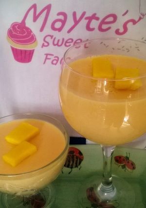 Una foto de Mousse de mango