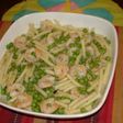 Macarrones con camarones