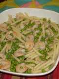 Macarrones con camarones