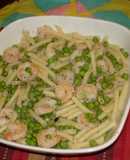 Macarrones con camarones