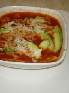 Una foto de Sopa de tortilla tipo chihuahua